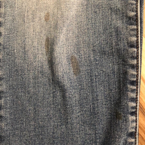 BANANA REPUBLIC STRAIGHT DISTRESSED Jeans Size 28. Pant length is 28” - Picture 5 of 6